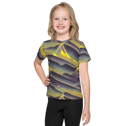 Surreal Summit on a Kids Crew Neck T-Shirt