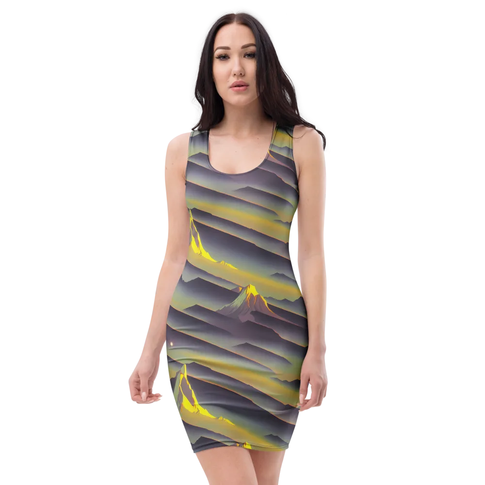 Surreal Summit on Bodycon Dress — Front