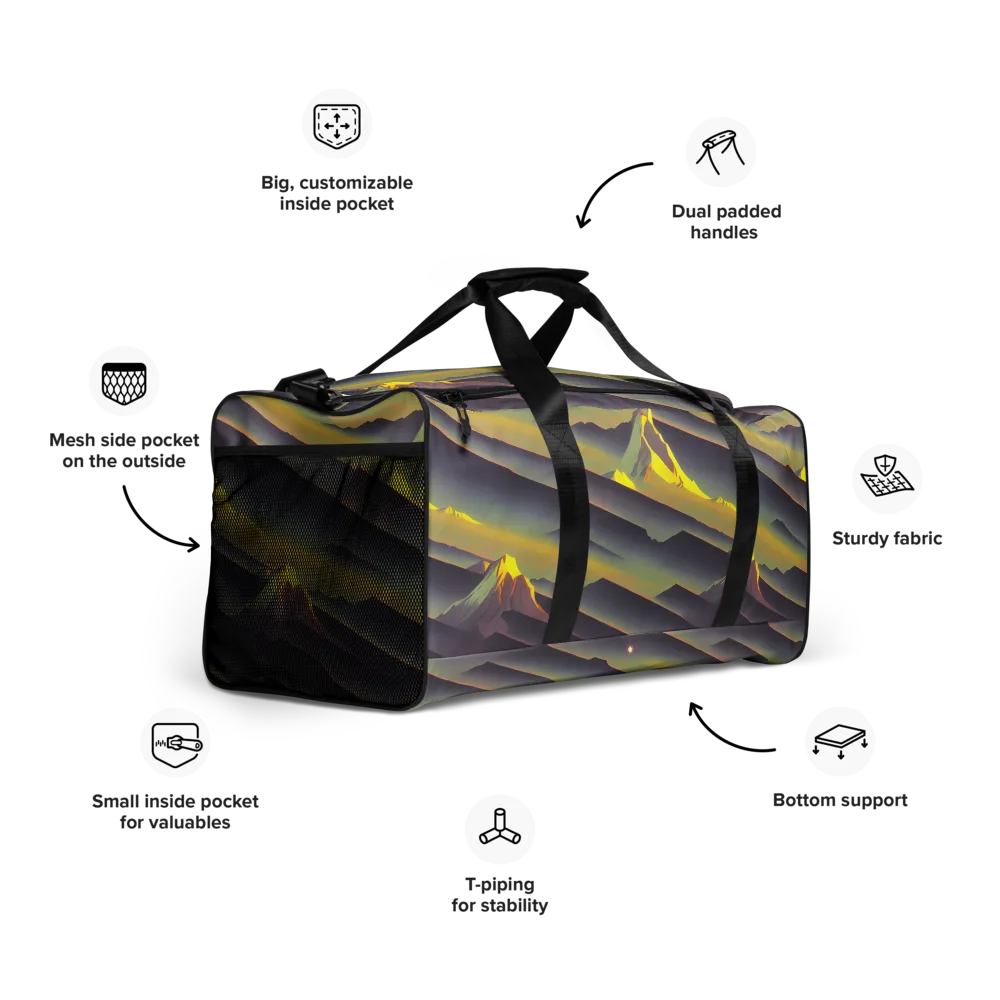 Surreal Summit on Duffle Bag — Right Front