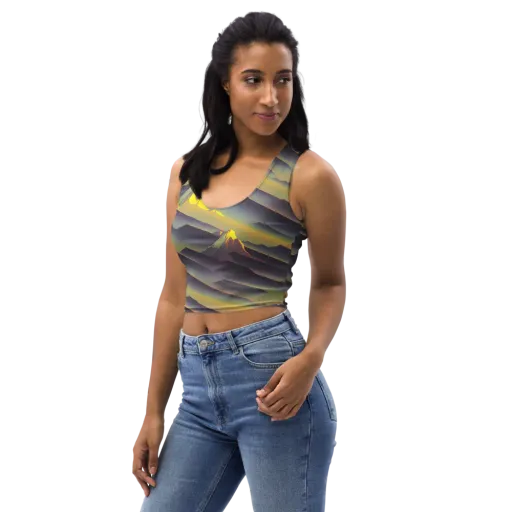 Surreal Summit on a Crop Top