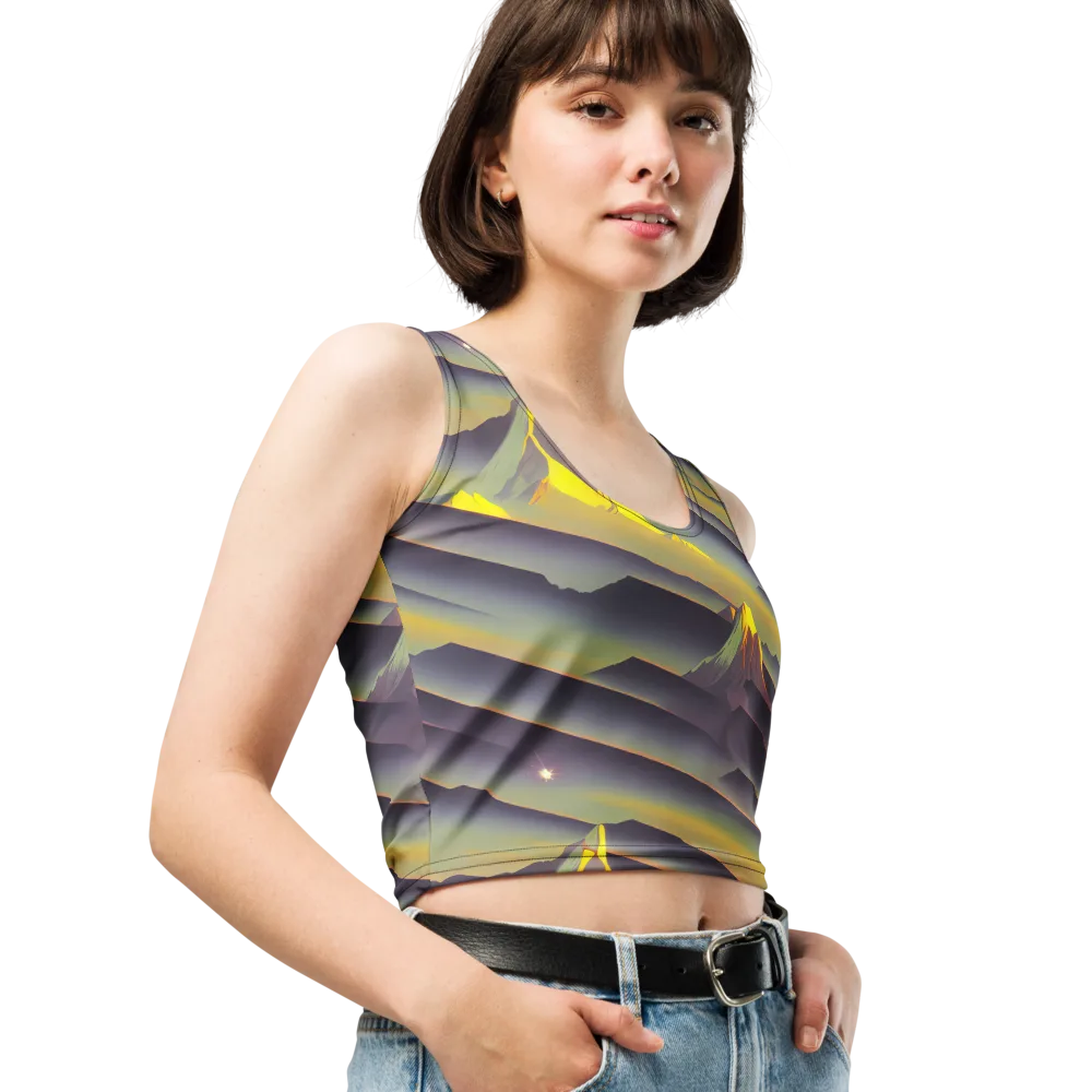Surreal Summit on Crop Top — Right Front