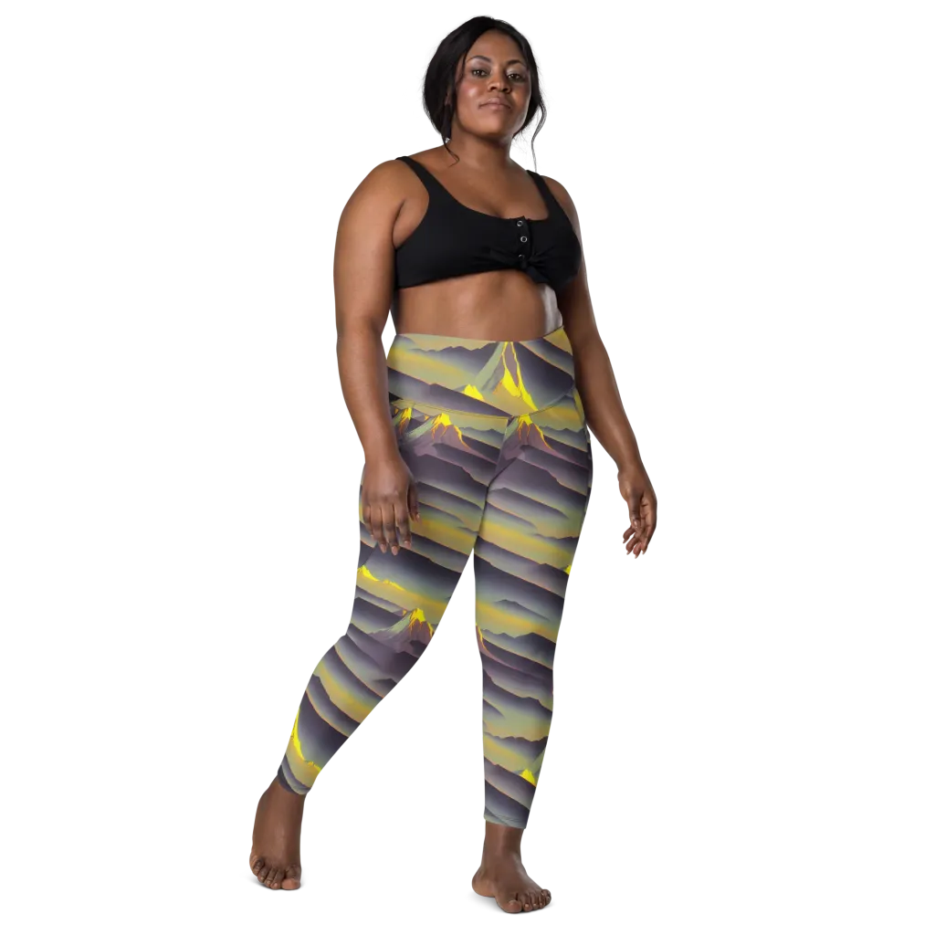Surreal Summit on Leggings with Pockets — Front