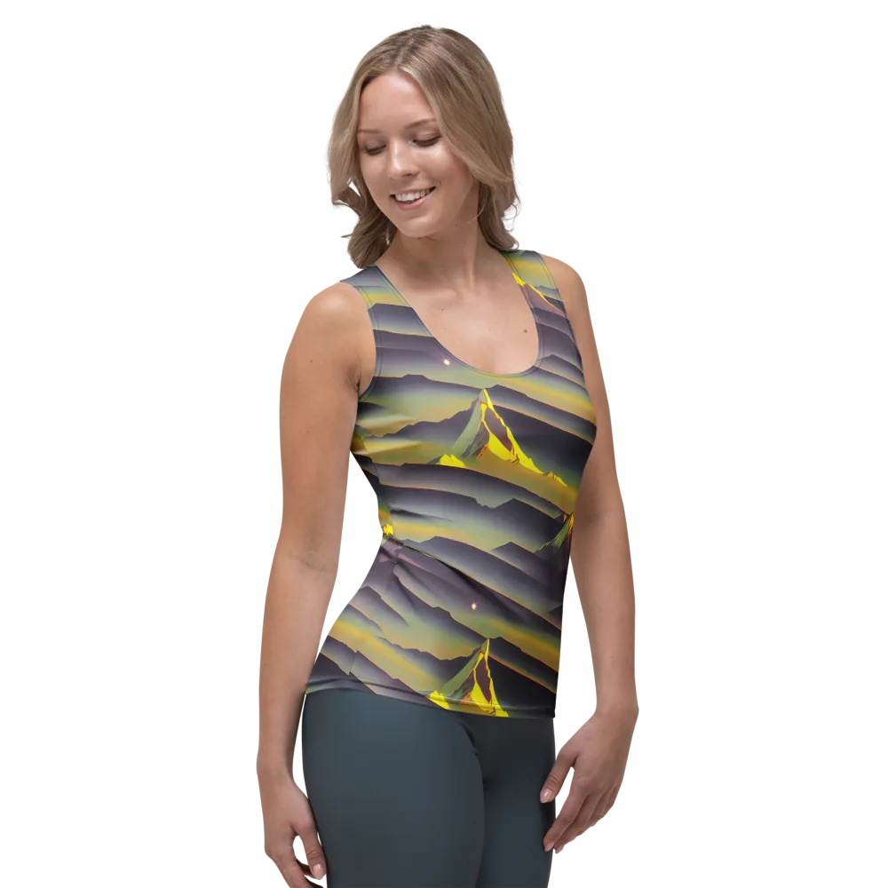 Surreal Summit on Women's Tank Top — Right Front