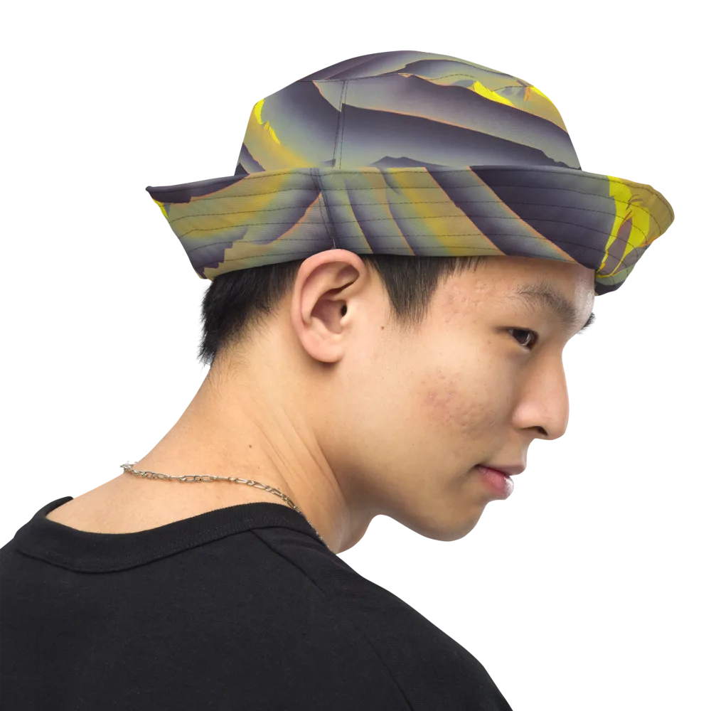 Surreal Summit on Reversible Bucket Hat — Right Outside