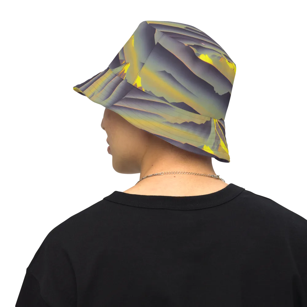 Surreal Summit on Reversible Bucket Hat — Back Inside