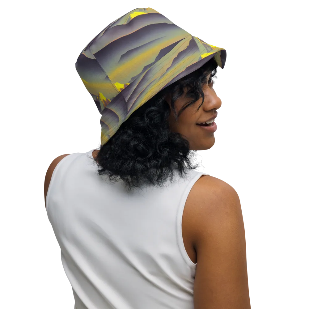 Surreal Summit on Reversible Bucket Hat — Right Outside