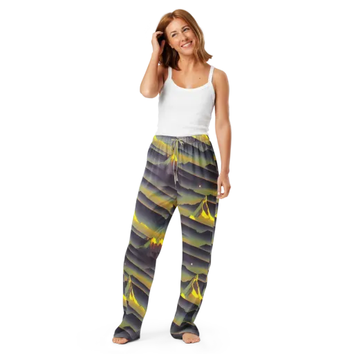 Surreal Summit on a Women's Pajama Pants