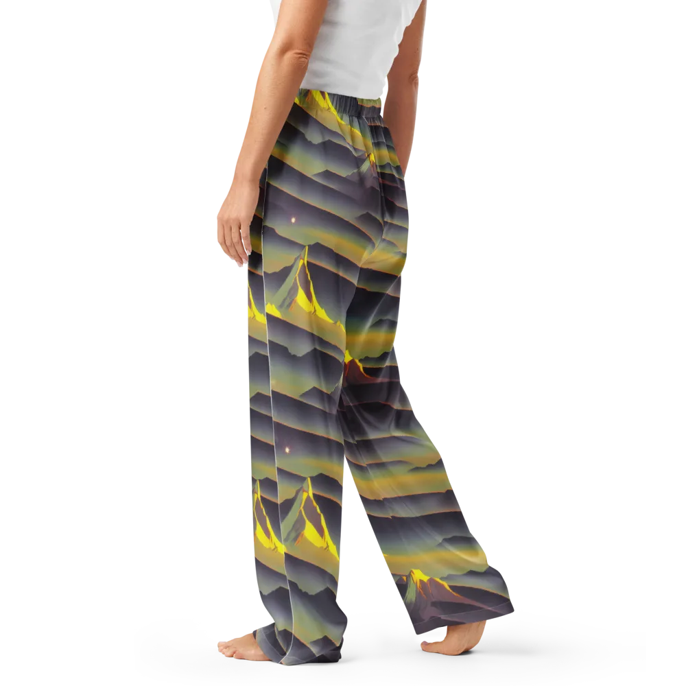 Surreal Summit on Women's Pajama Pants — Left
