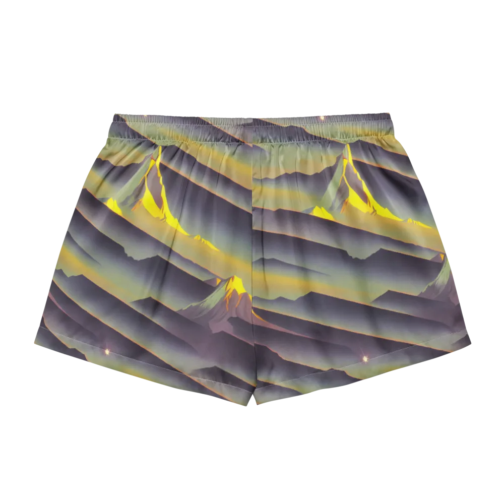Surreal Summit on Women's Pajama Shorts — Back
