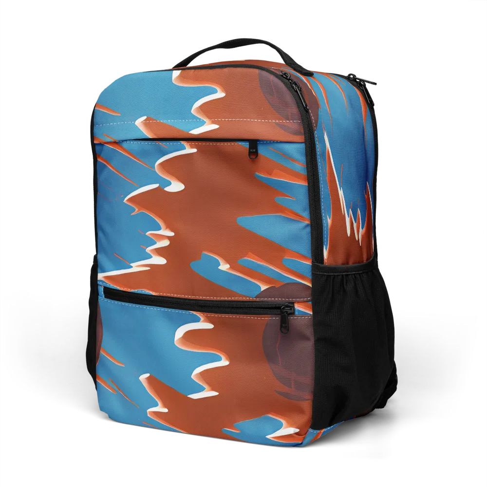 Desert Vortex on Utility Backpack — Left Front