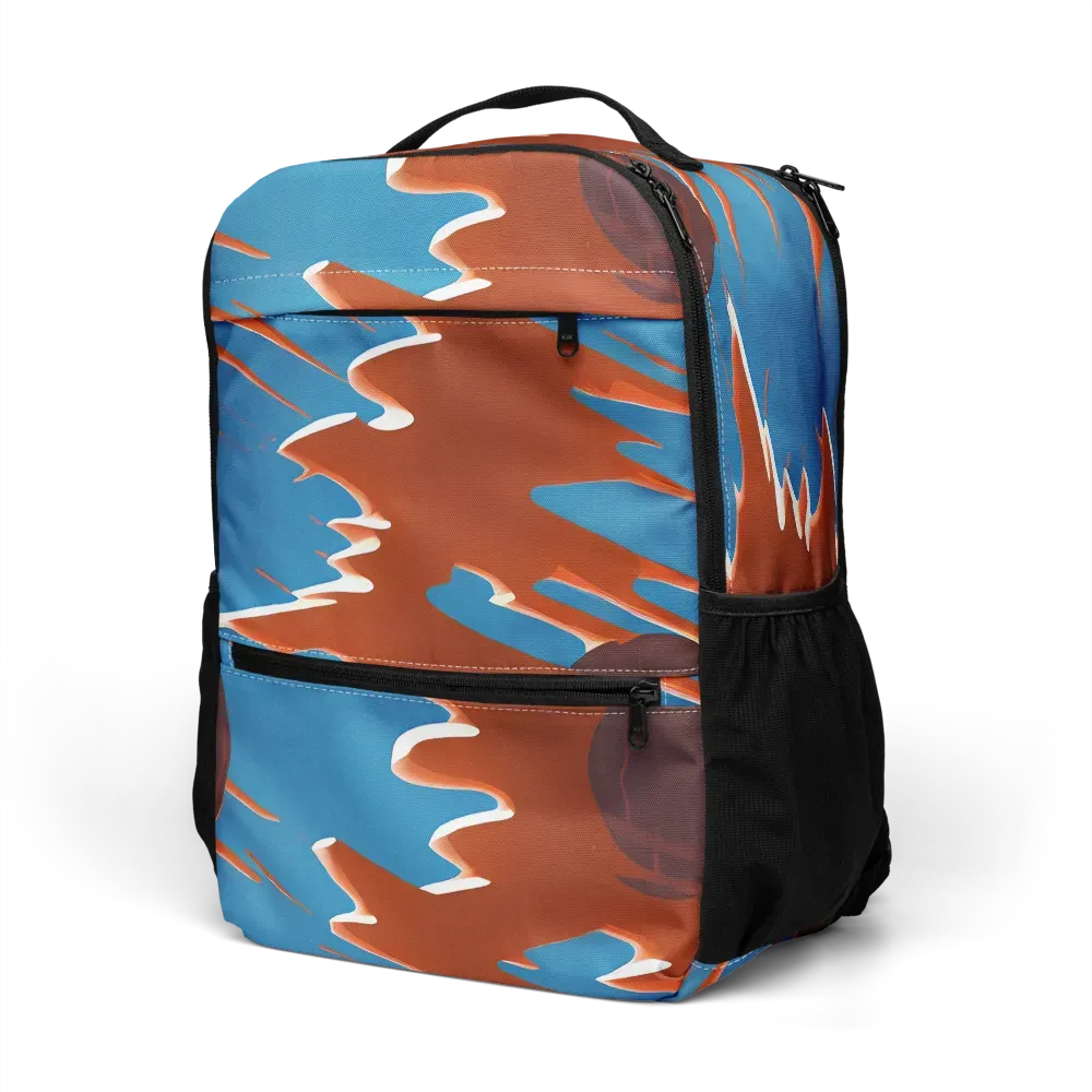 Desert Vortex on Utility Backpack — Left Front