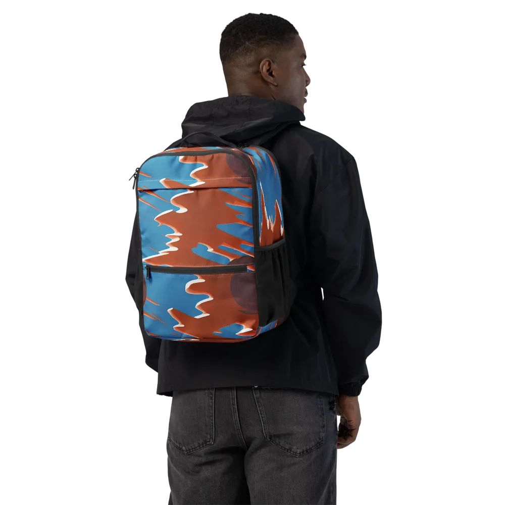 Desert Vortex on Utility Backpack — Back