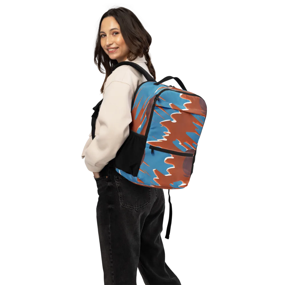 Desert Vortex on Utility Backpack — Back