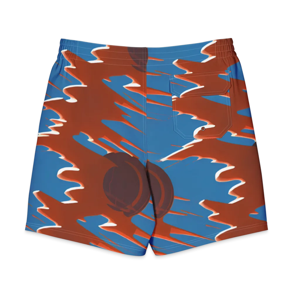 Desert Vortex on Men's Board Shorts — Back