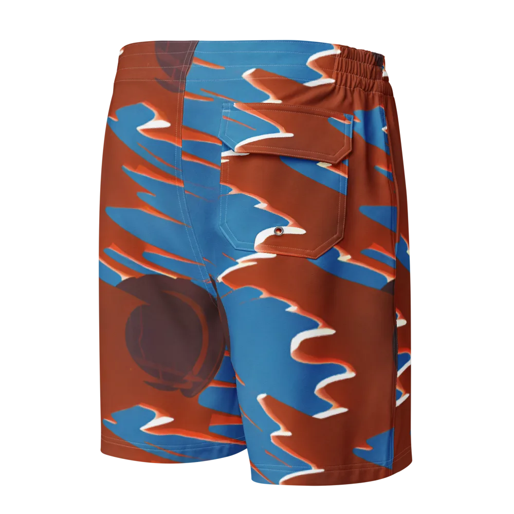 Desert Vortex on Men's Board Shorts — Back