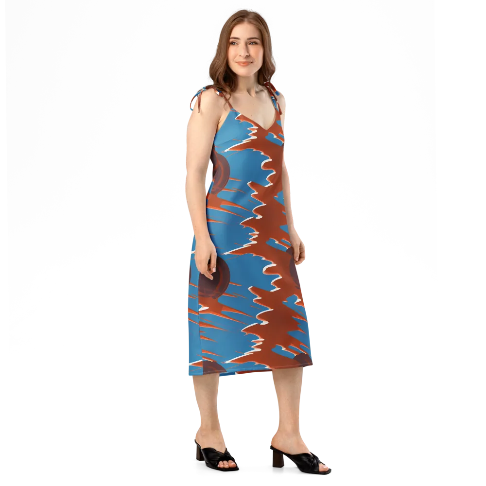 Desert Vortex on Slip Dress — Right Front