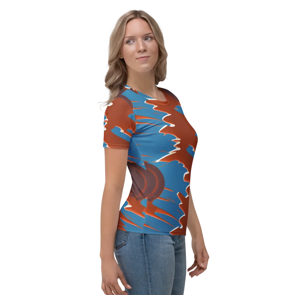Desert Vortex on Women's Crew Neck T-Shirt — Right
