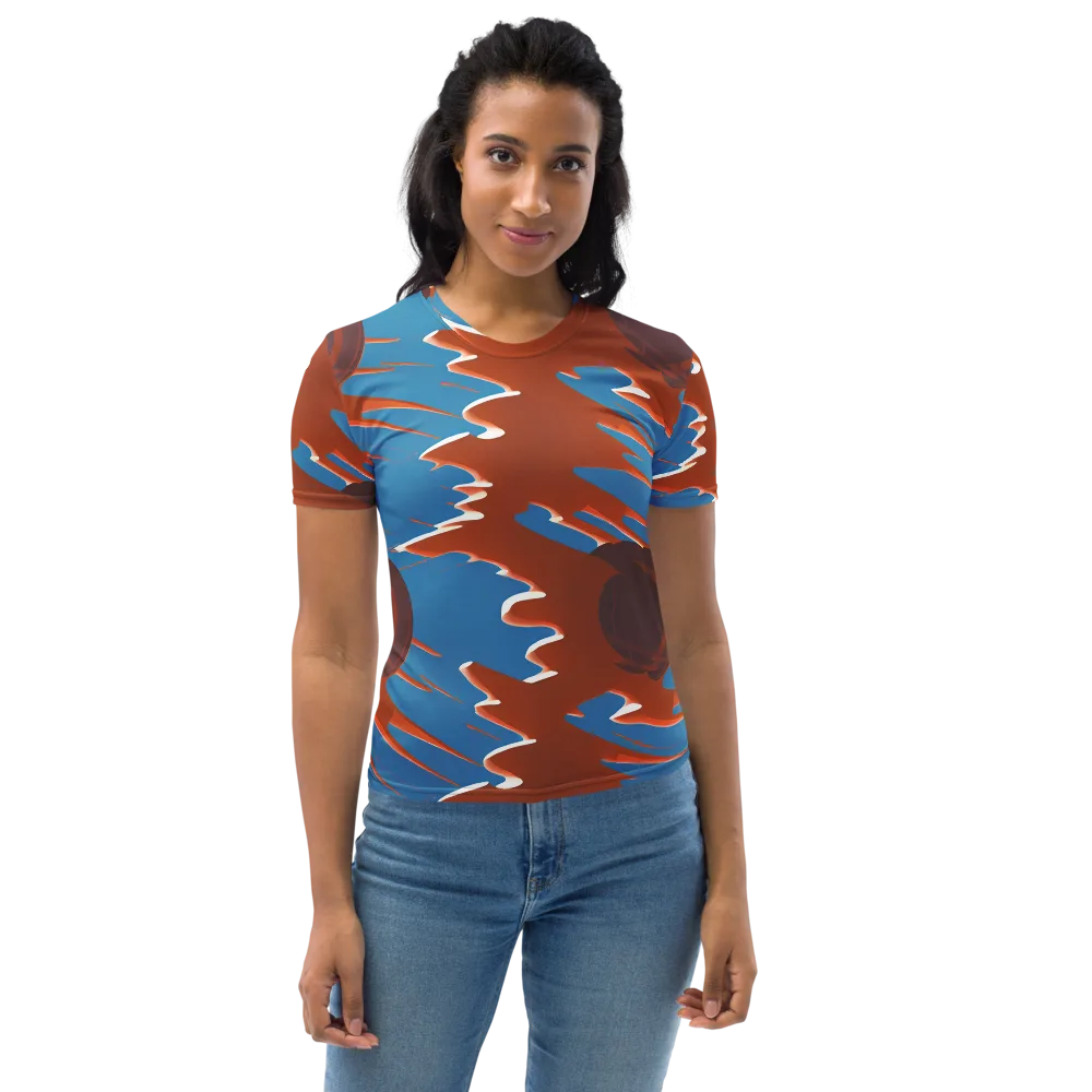 Desert Vortex on Women's Crew Neck T-Shirt — Front