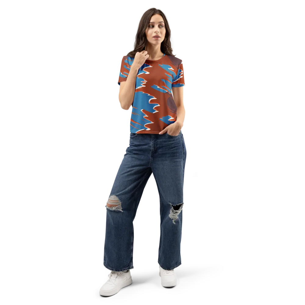 Desert Vortex on Women's Crew Neck T-Shirt — Front