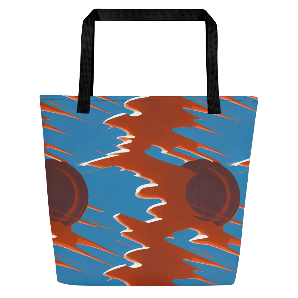 Desert Vortex on Large Tote Bag W/ Pocket — Front