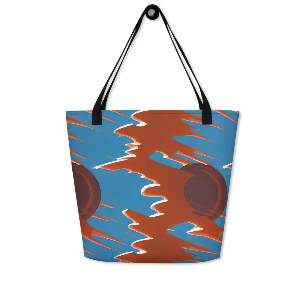 Desert Vortex on Large Tote Bag W/ Pocket — Front