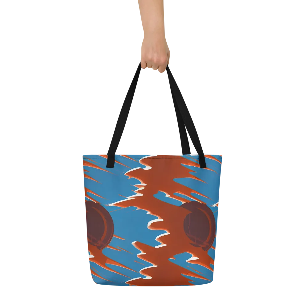 Desert Vortex on Large Tote Bag W/ Pocket — Front
