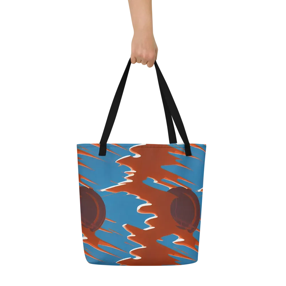 Desert Vortex on Large Tote Bag W/ Pocket — Front