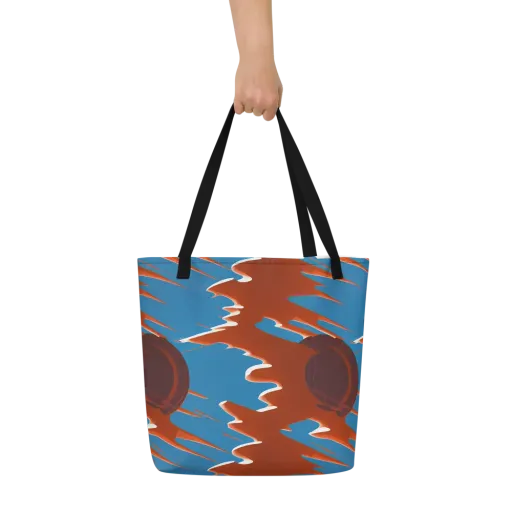 Desert Vortex on a Large Tote Bag W/ Pocket