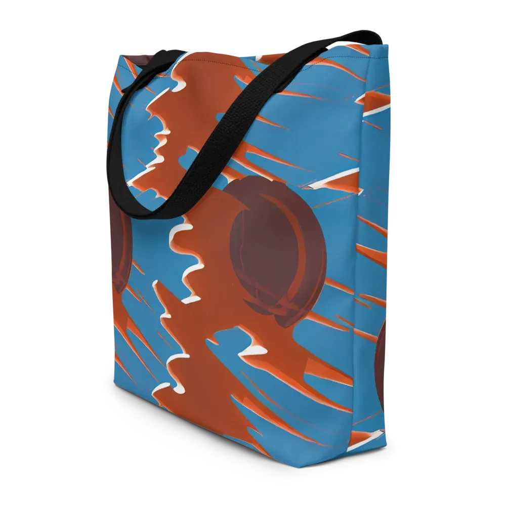 Desert Vortex on Large Tote Bag W/ Pocket — Front