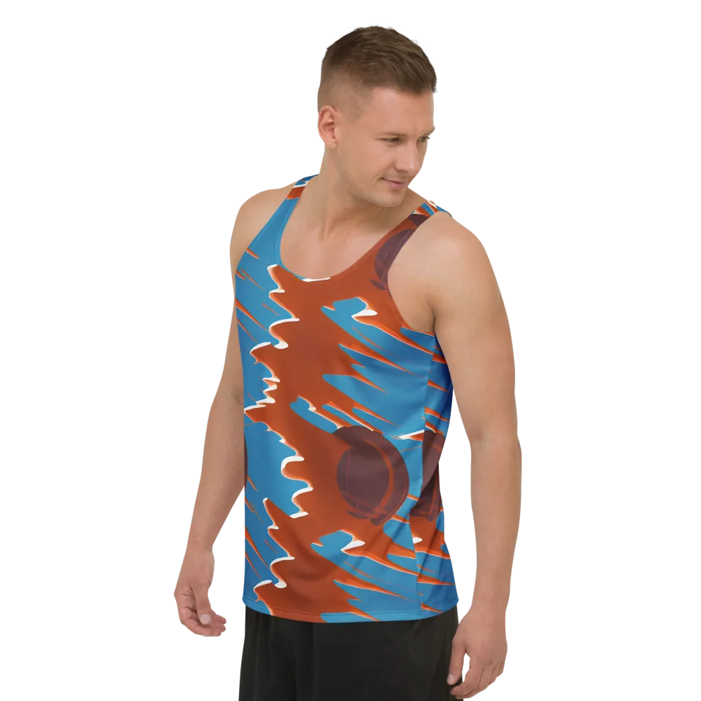 Desert Vortex on Men's Tank Top — Left Front