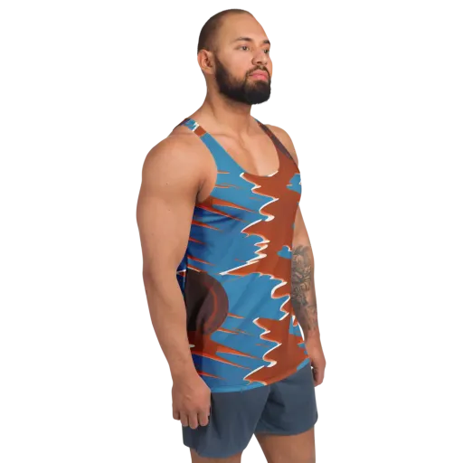 Desert Vortex on a Men's Tank Top