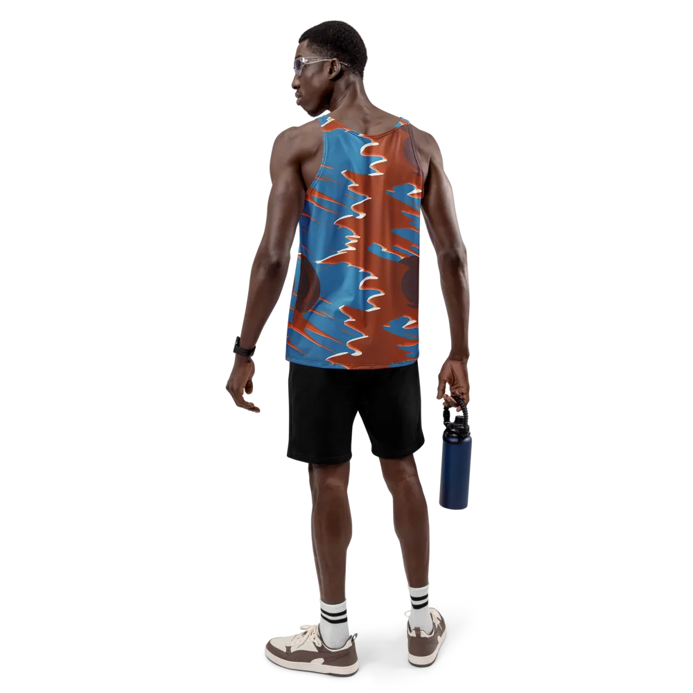Desert Vortex on Men's Tank Top — Back
