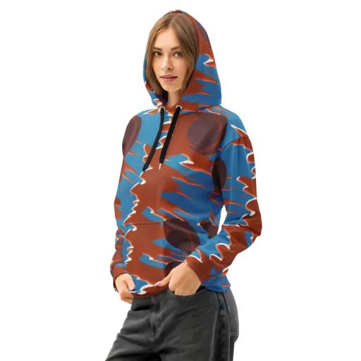 Desert Vortex on a Cotton Hoodie