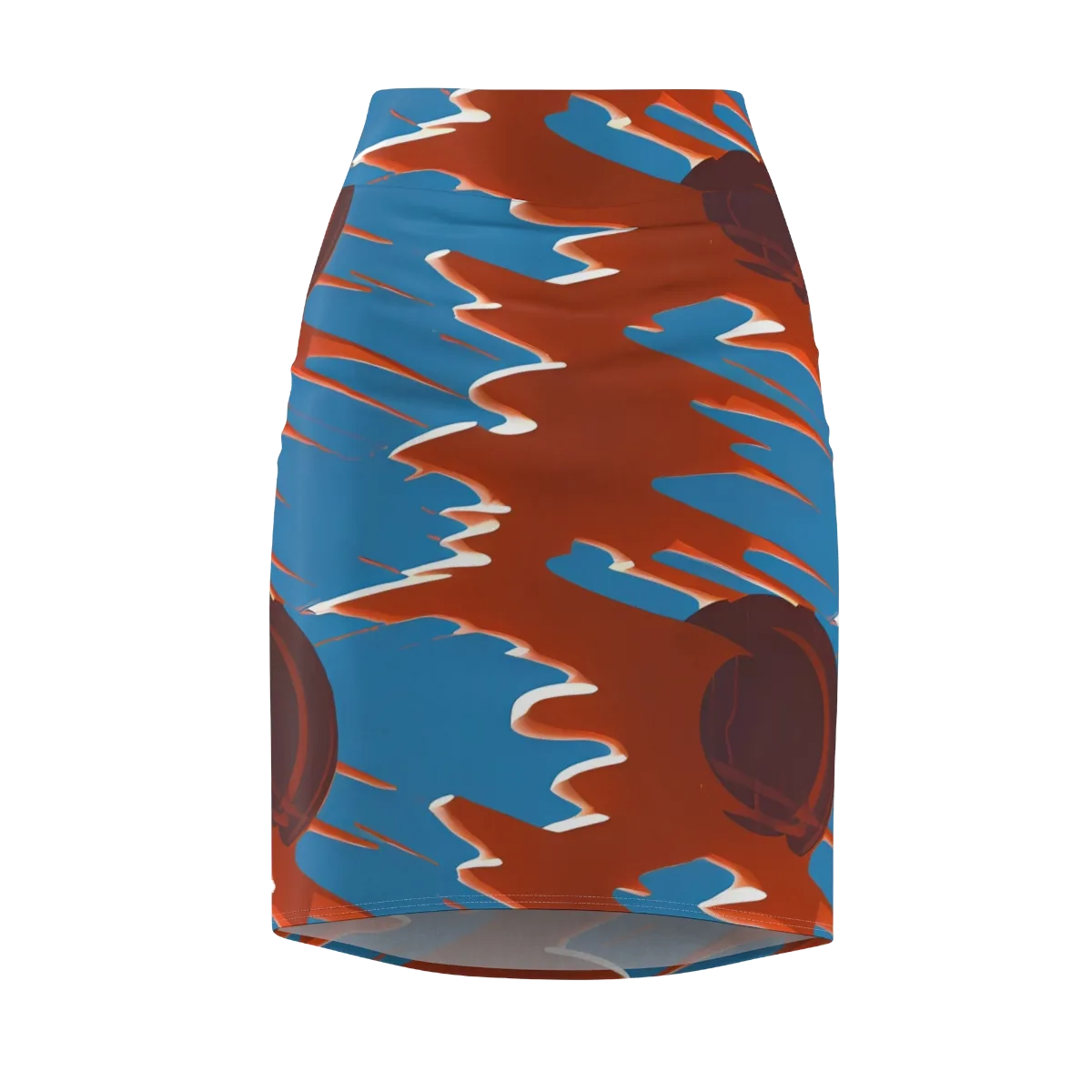 Desert Vortex on Pencil Skirt — Front