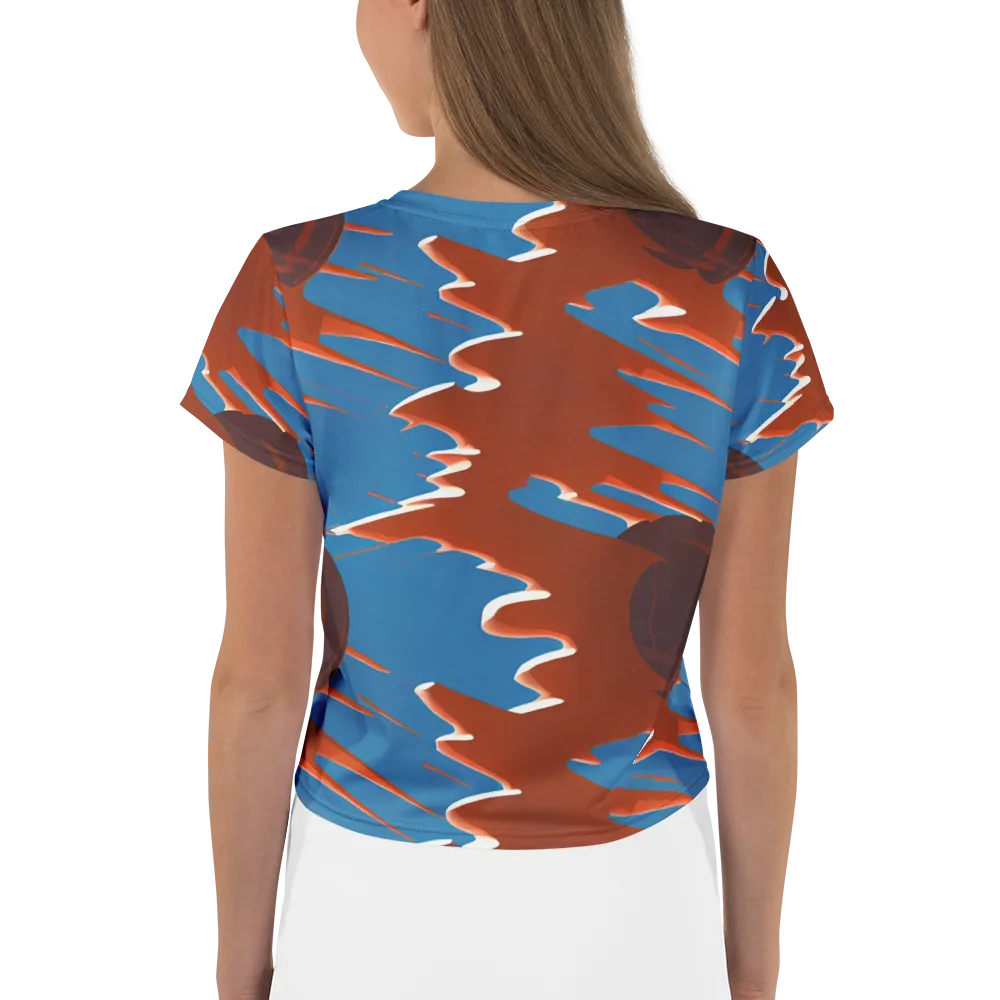 Desert Vortex on Crop Tee — Back