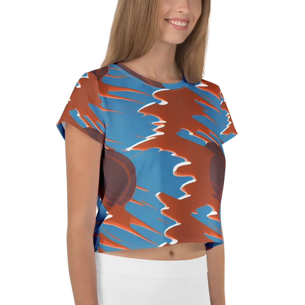 Desert Vortex on Crop Tee — Right