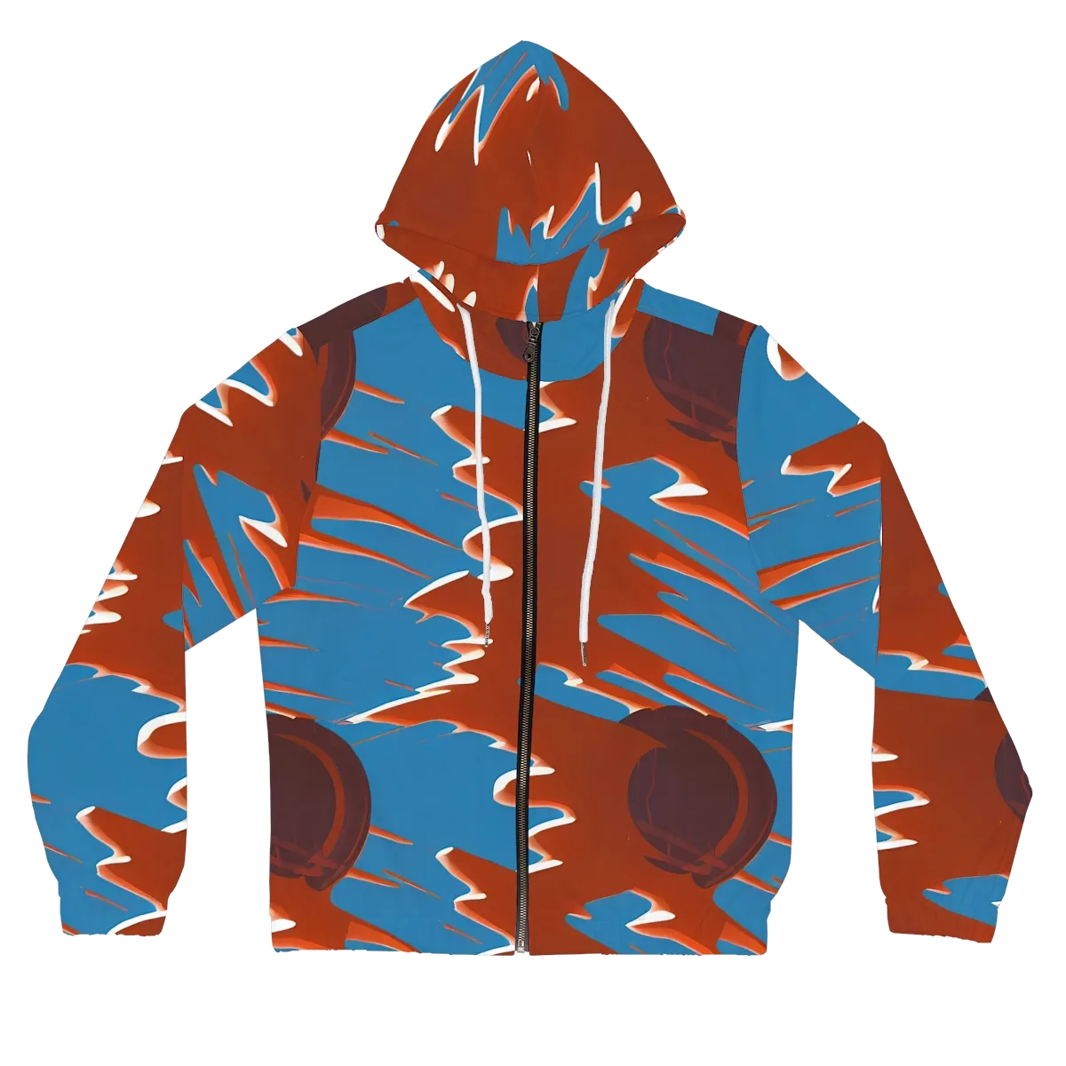 Desert Vortex on Women's Full-Zip Hoodie — Front