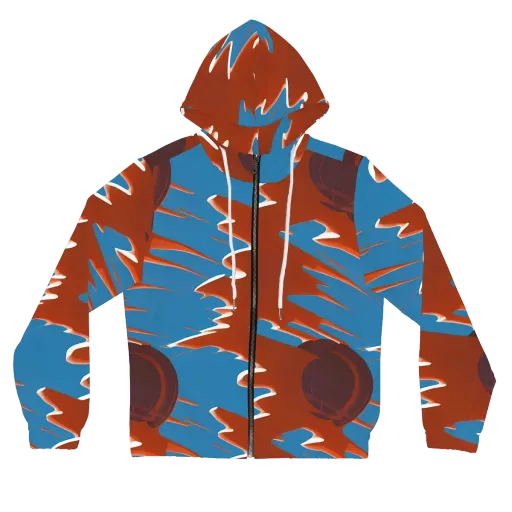 Desert Vortex on a Women's Full-Zip Hoodie