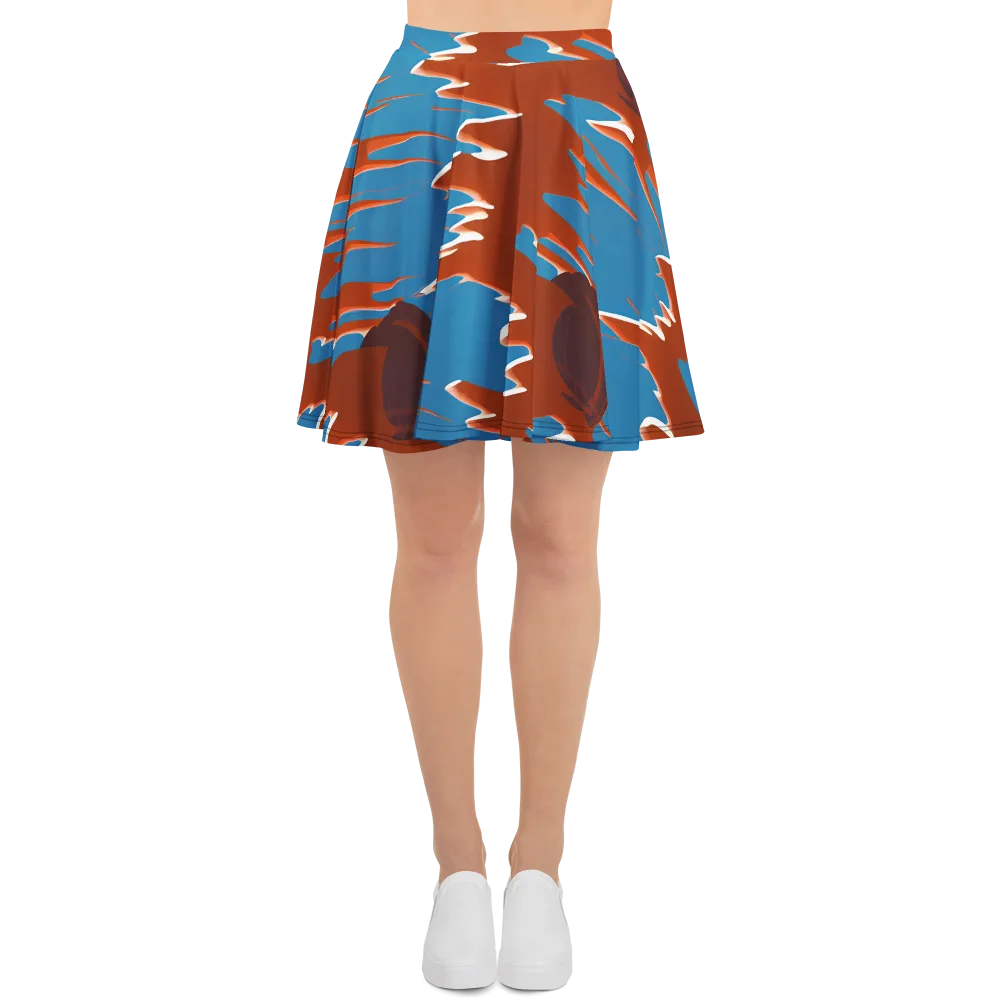 Desert Vortex on Skater Skirt — Front