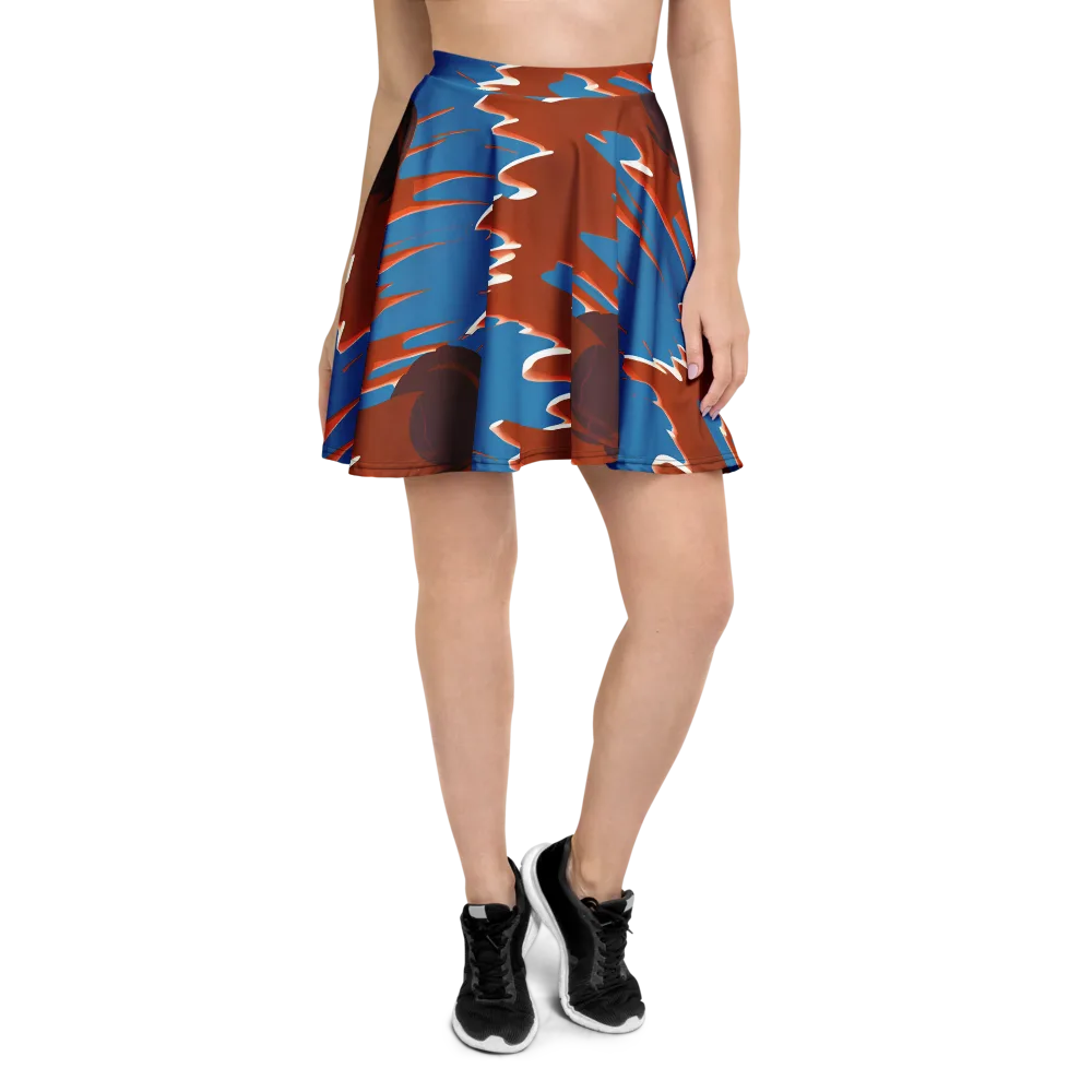 Desert Vortex on Skater Skirt — Front