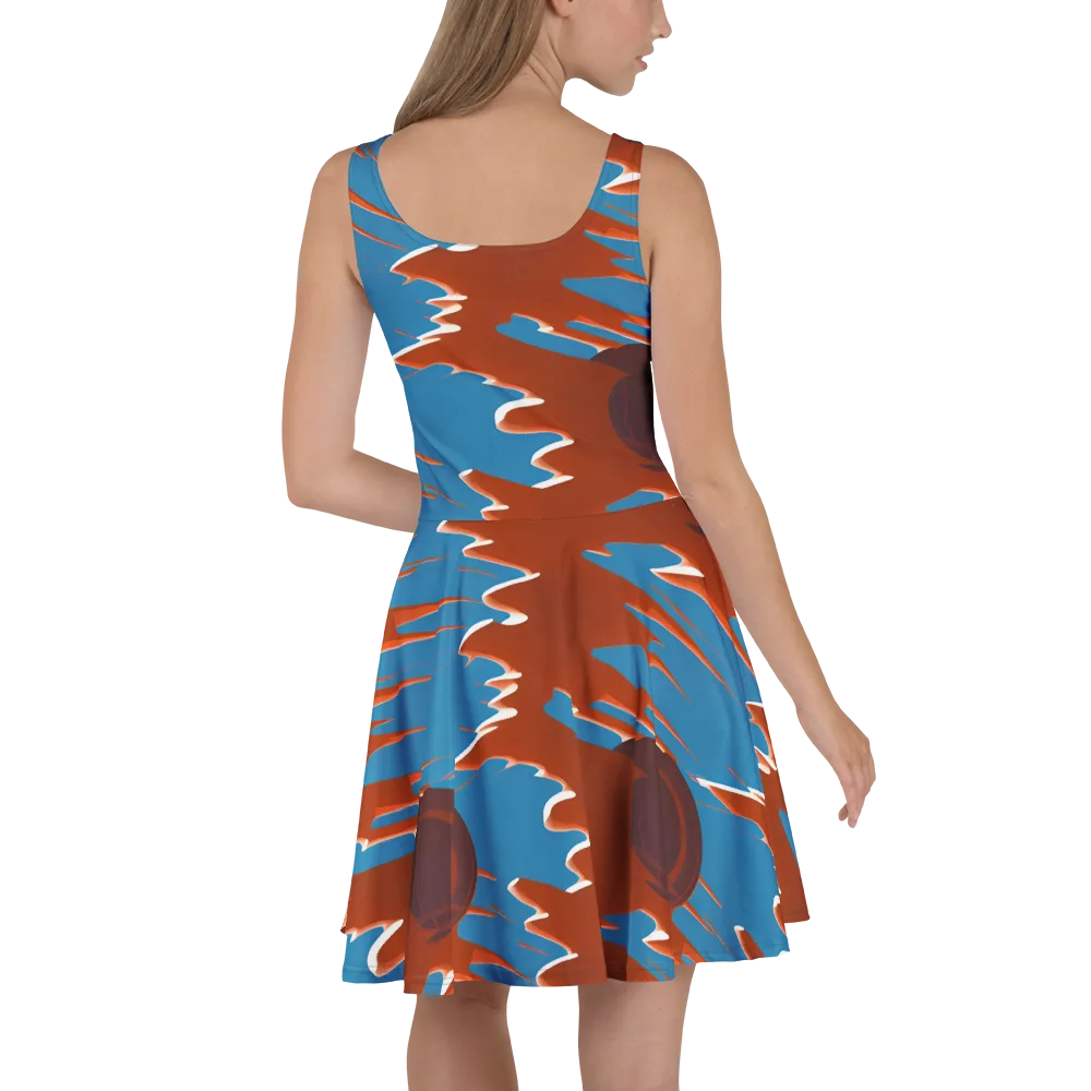 Desert Vortex on Skater Dress — Back