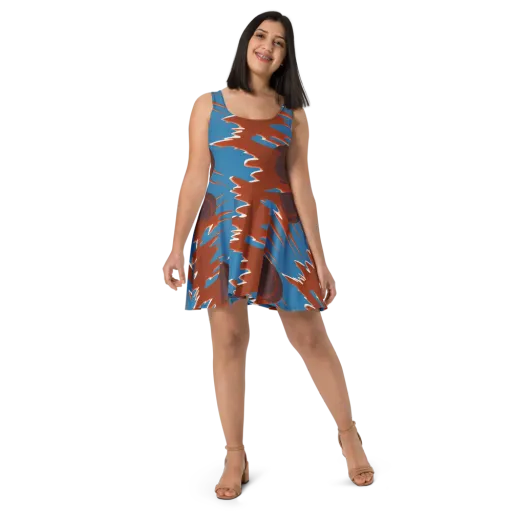 Desert Vortex on a Skater Dress