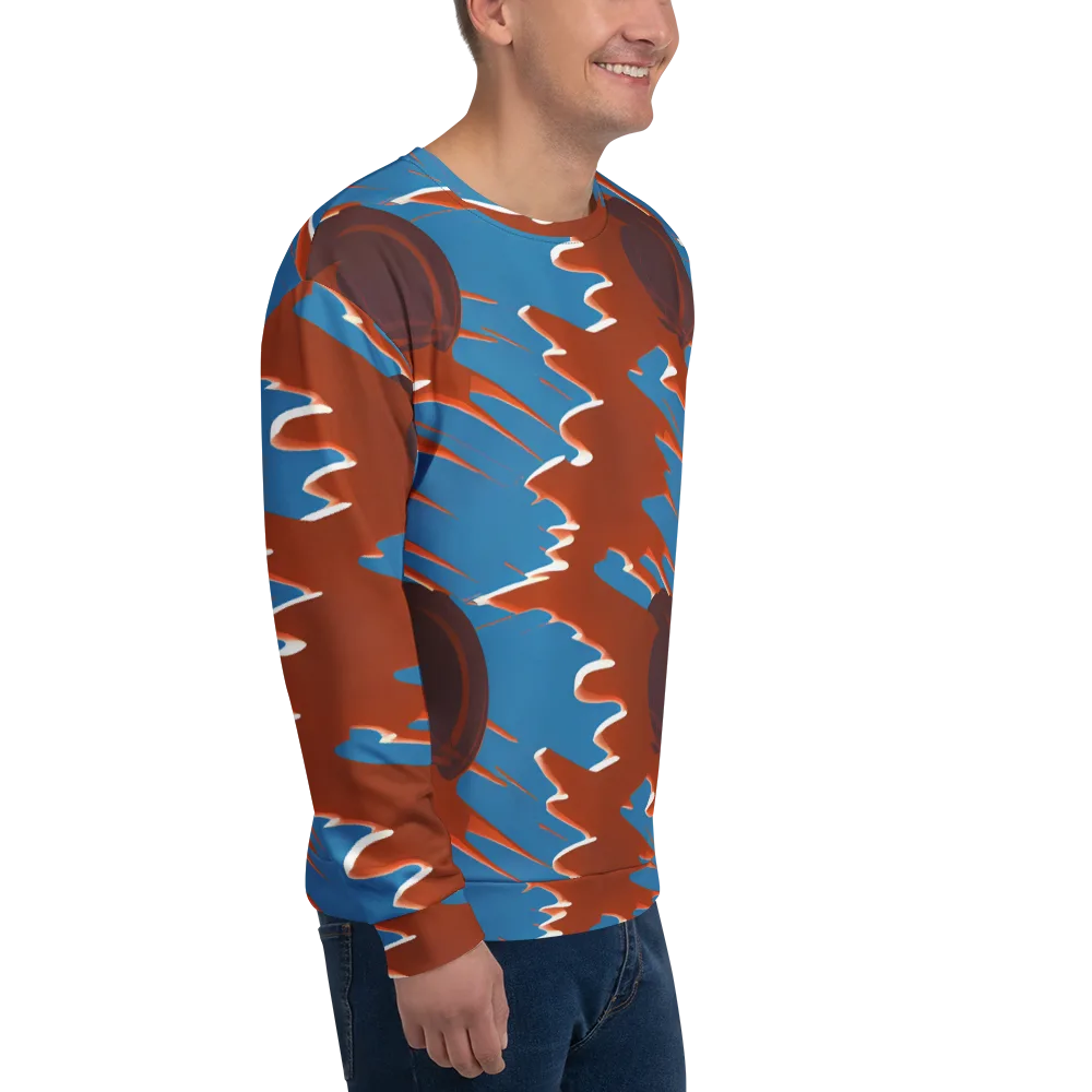 Desert Vortex on Sweatshirt — Right Front