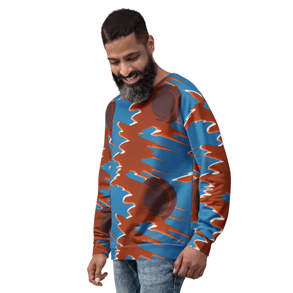 Desert Vortex on Sweatshirt — Left Front