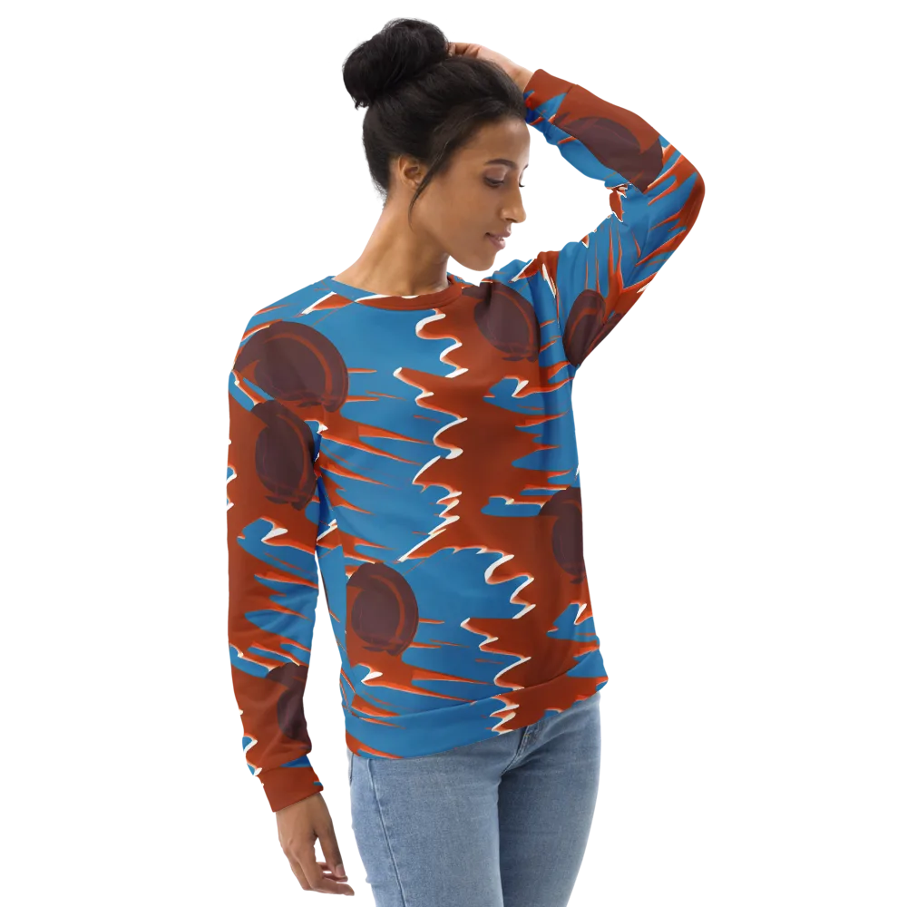 Desert Vortex on Sweatshirt — Right Front