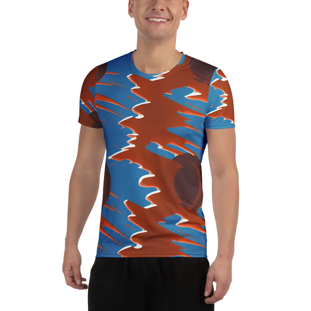 Desert Vortex on Men's Athletic T-Shirt — Front