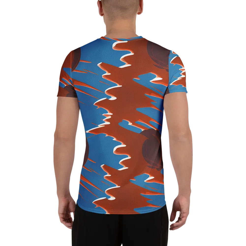 Desert Vortex on Men's Athletic T-Shirt — Back