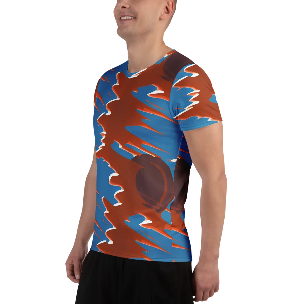 Desert Vortex on Men's Athletic T-Shirt — Left