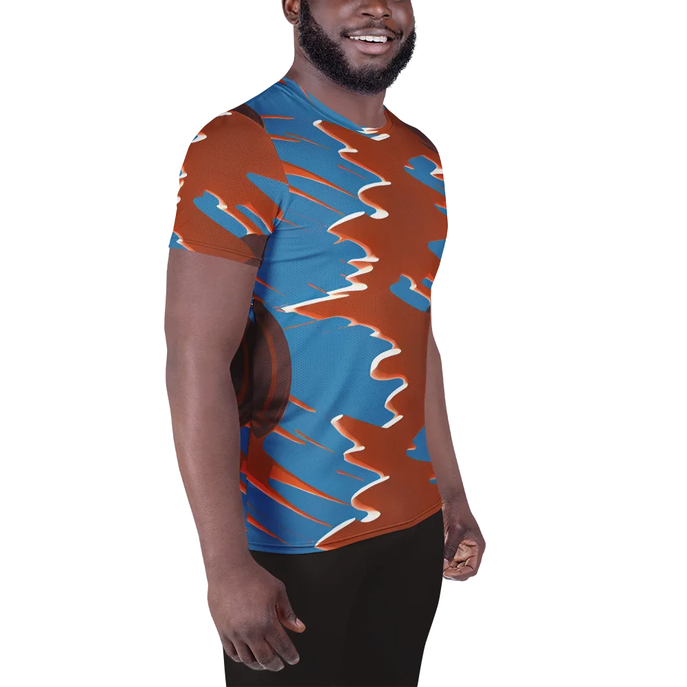 Desert Vortex on Men's Athletic T-Shirt — Right