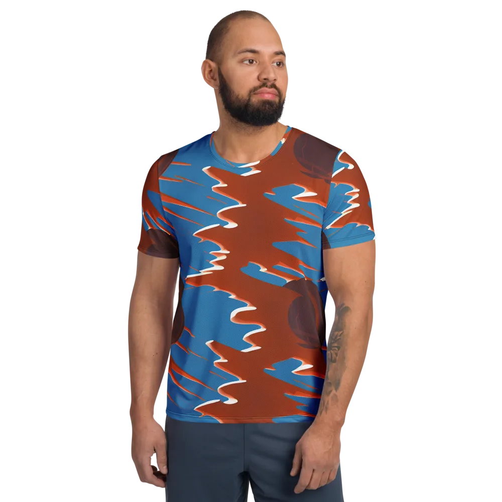 Desert Vortex on Men's Athletic T-Shirt — Front